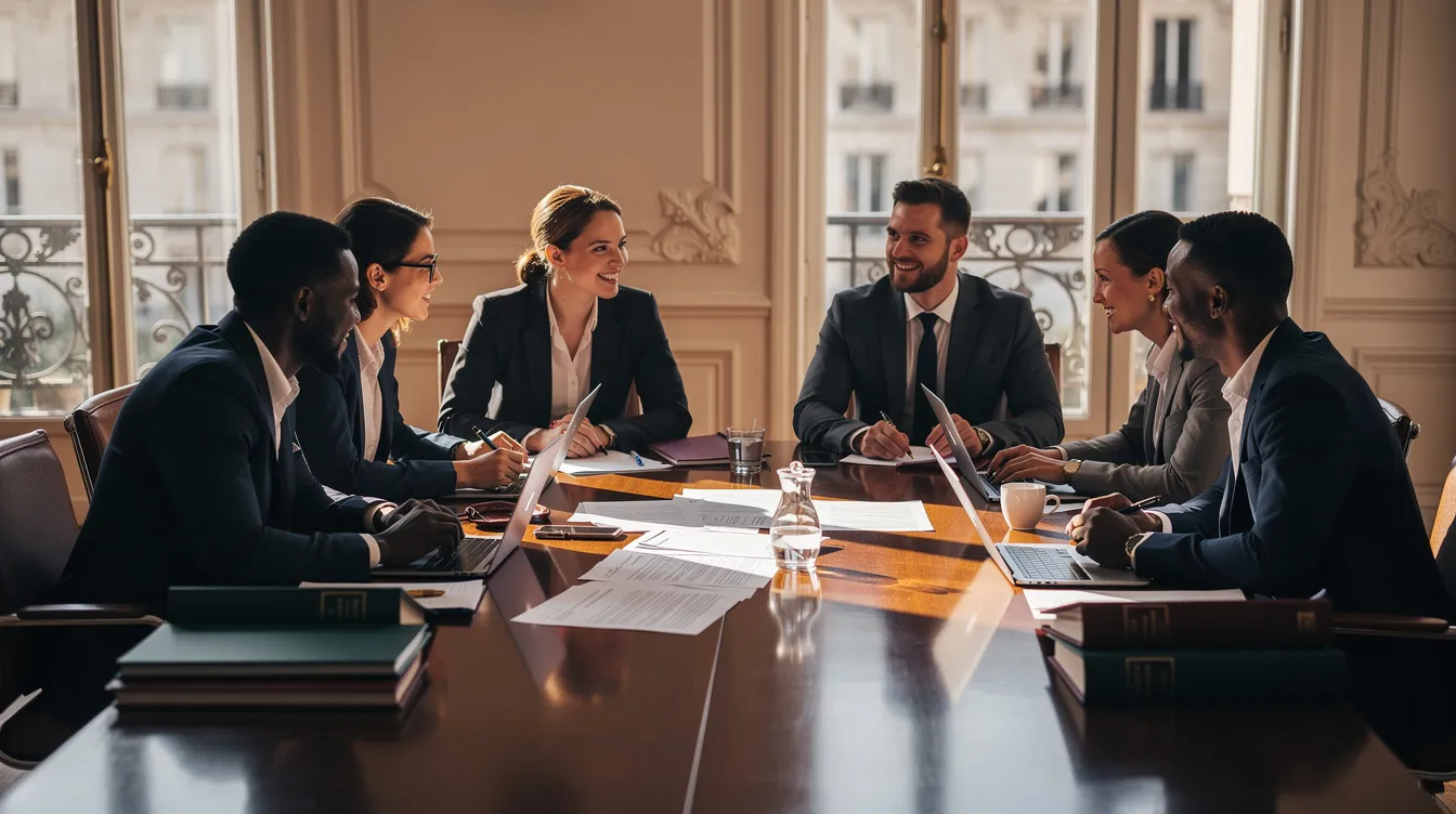 L'équipe NBE-Avocats en réunion